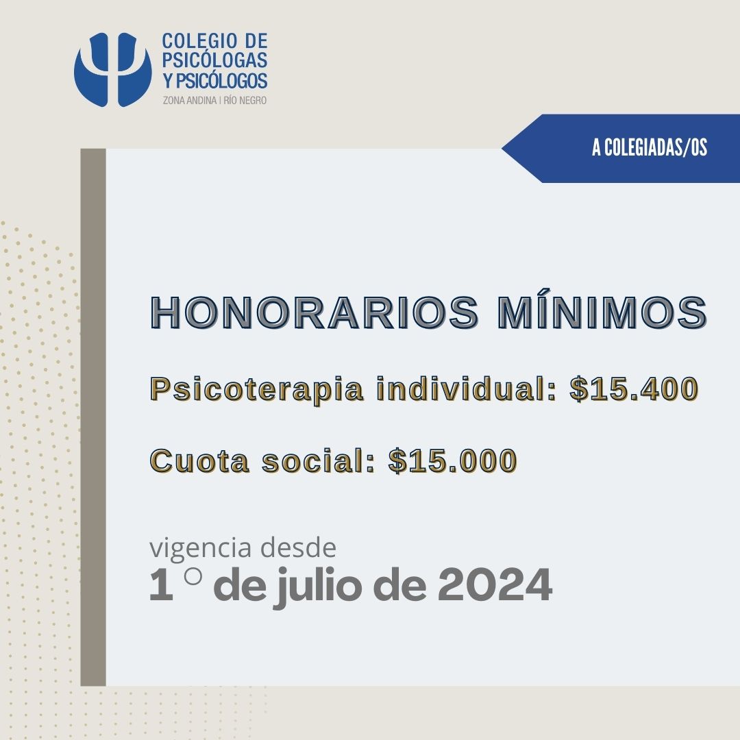 Actualización de Valores y Honorarios mínimos Vigencia 1º julio 2024